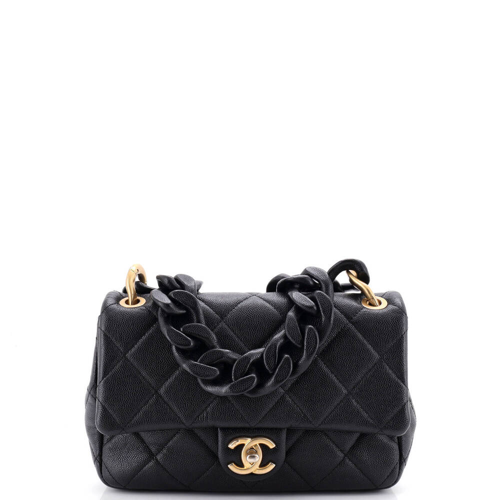 Chanel Medium Funky Match Flap Bag Quilted Caviar